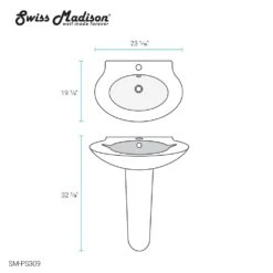 Swiss Madison Plaisir Pedestal Sink In Glossy White 15 Swiss Madison Plaisir Pedestal Sink In Glossy White -Alliee Bath And Faucet Shop 00ce2dcce51df8906f43de94a32cc81d 1800x1800