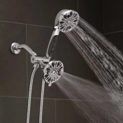 Oxygenics Hero Chrome 63-Spray Dual Shower Head 2-GPM (7.6-LPM) 11 Oxygenics Hero Chrome 63-Spray Dual Shower Head 2-GPM (7.6-LPM) -Alliee Bath And Faucet Shop 010147933765 08149469 1800x1800