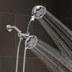 Oxygenics Hero Chrome 63-Spray Dual Shower Head 2-GPM (7.6-LPM)