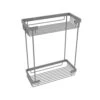 Allied Brass Double Tier Rectangular Toiletry Shower Basket In Matte Gray -Alliee Bath And Faucet Shop 013895252812xl 1800x1800