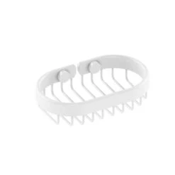 Allied Brass Oval Soap Basket In Matte White