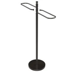 Allied Brass Oil-Rubbed Bronze Freestanding Towel Rack