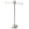 Allied Brass Towel Stand With 4 Pivoting Swing Arms In Satin Nickel