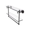 Allied Brass Clearview Oil Rubbed Bronze 2-Tier Brass Wall Mount Bathroom Shelf