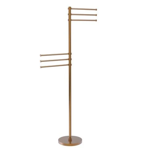 Allied Brass Brushed Bronze Freestanding Towel Rack 3 Allied Brass Brushed Bronze Freestanding Towel Rack