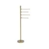 Allied Brass Floor Standing 49-in 4 Pivoting Swing Arm Towel Holder In Satin Brass -Alliee Bath And Faucet Shop 013895602556xl c7f0b658 b23d 4cb1 abd8 bd714f156e7c 1800x1800