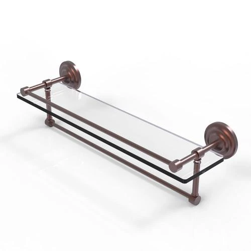 Allied Brass Que New Antique Copper 1-Tier Brass Wall Mount Bathroom Shelf 3 Allied Brass Que New Antique Copper 1-Tier Brass Wall Mount Bathroom Shelf
