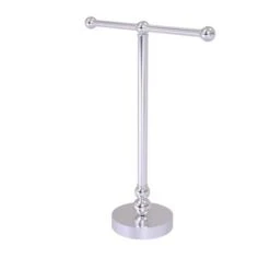 Allied Brass Vanity Top 2 Arm Guest Towel Holder In Satin Chrome