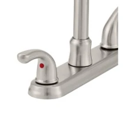 Builders 2-Handle Standard Kitchen Faucet With Sprayer In Stainless Steel -Alliee Bath And Faucet Shop 0191ce168cb71c4a1af541c79cfb90da 1800x1800