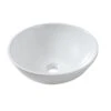 LORDEAR 16 In. X 16 In. Vessel Sink Modern Bathroom Above Round Bowl In White Porcelain Ceramic Vessel Vanity Sink Art Basin -Alliee Bath And Faucet Shop 023d6c219263df96964000d65c4bbd77 1800x1800