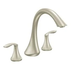 Valspar Moen Eva 2-Handle Deck Mount Roman Bathtub Faucet