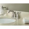Moen Brantford Brushed Nickel 2-handle 4-in Centerset WaterSense Bathroom Sink Faucet With Drain -Alliee Bath And Faucet Shop 026508160992 09103554 1800x1800