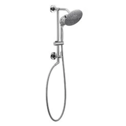Moen Velocity Brushed Nickel 2-Spray Rain Shower Head 2.5-GPM (9.5-LPM) -Alliee Bath And Faucet Shop 026508220795 08230905 1800x1800