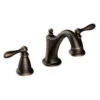 Moen Caldwell Mediterranean Bronze 2-Handle Widespread WaterSense Bathroom Sink Faucet With Drain -Alliee Bath And Faucet Shop 026508262313 1800x1800