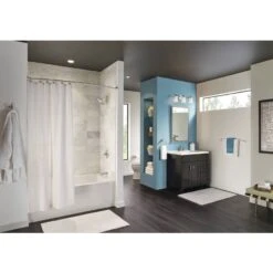 Moen Oxby Spot Resist Brushed Nickel 2-handle 4-in Centerset WaterSense Bathroom Sink Faucet With Drain -Alliee Bath And Faucet Shop 026508262924 05103537 1800x1800