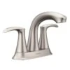 New Lower Price; Moen Graeden Spot Resist Brushed Nickel 2-Handle 4-in Centerset WaterSense Bathroom Sink Faucet With Drain -Alliee Bath And Faucet Shop 026508275191 1800x1800