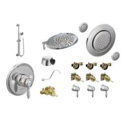 Moen Weymouth Chrome 3-Spray Shower Bar System (Valve Included) -Alliee Bath And Faucet Shop 026508275948xl 1800x1800