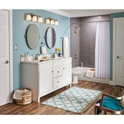 Moen Lindor Spot Resist Brushed Nickel 2-handle 4-in Centerset WaterSense Bathroom Sink Faucet With Drain -Alliee Bath And Faucet Shop 026508282717 09256822 1800x1800