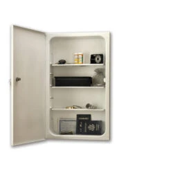 Jensen Security Cabinet 15.75-in X 26-in Rectangle Recessed Medicine Cabinet