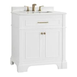Melpark 48 In. W X 22 In. D Bath Vanity In White With Cultured Marble Vanity Top In White With White Sink -Alliee Bath And Faucet Shop 02fd28c005ae6f81cd6766e952657fc7 7277e8ee 6f99 4fef ad91 6420d6e0c0ef 1800x1800