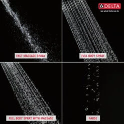 Delta In2ition Venetian Bronze 4-Spray Dual Shower Head 1.75-GPM (6.6-LPM) -Alliee Bath And Faucet Shop 034449641067 05433061 1800x1800