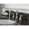 Delta Cassidy Stainless 2-handle Widespread WaterSense Bathroom Sink Faucet With Drain