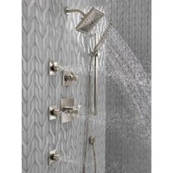 Delta Universal Showering Components Stainless 5-Spray Handheld Shower 1.75-GPM (6.6-LPM) 30 Delta Universal Showering Components Stainless 5-Spray Handheld Shower 1.75-GPM (6.6-LPM) -Alliee Bath And Faucet Shop 034449719780 12171372 1800x1800
