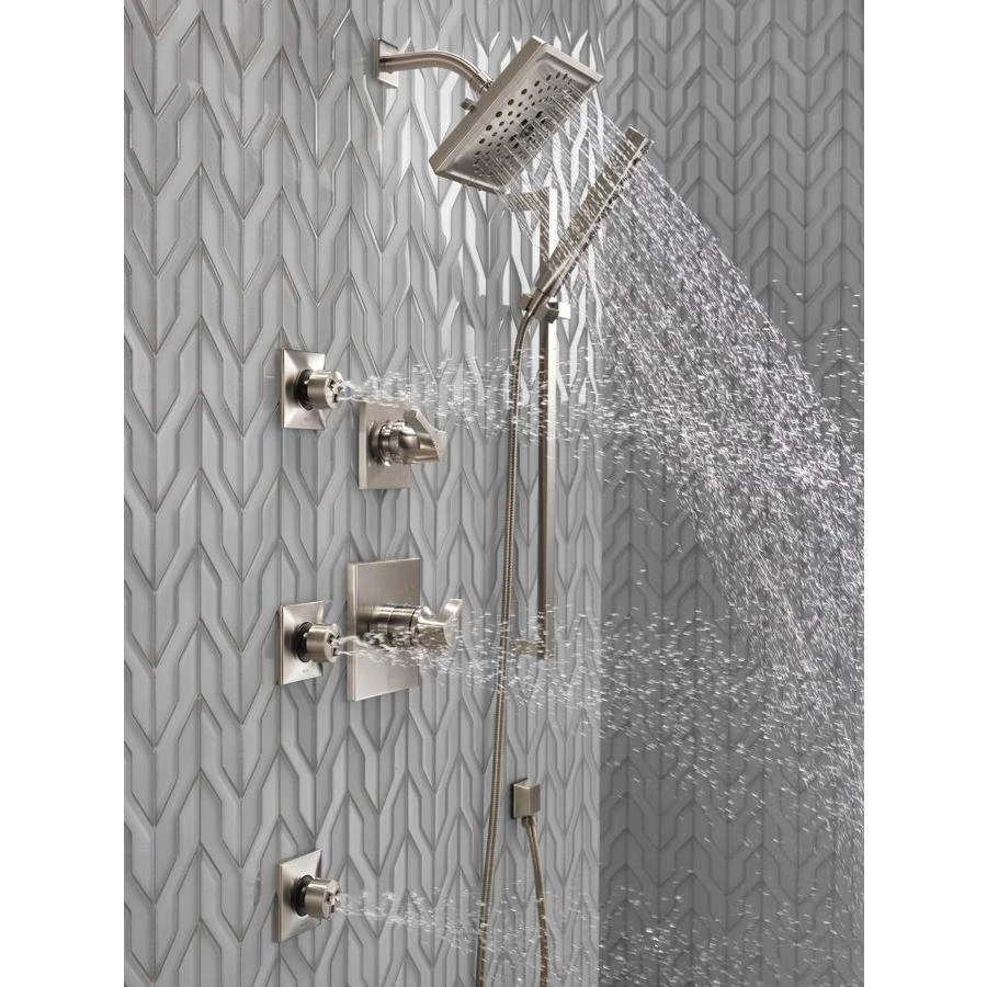 Delta Universal Showering Components Stainless 5-Spray Handheld Shower 1.75-GPM (6.6-LPM) 11 Delta Universal Showering Components Stainless 5-Spray Handheld Shower 1.75-GPM (6.6-LPM) - Image 9
