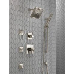 Delta Universal Showering Components Stainless 5-Spray Handheld Shower 1.75-GPM (6.6-LPM) 31 Delta Universal Showering Components Stainless 5-Spray Handheld Shower 1.75-GPM (6.6-LPM) -Alliee Bath And Faucet Shop 034449719780 12171373 1800x1800