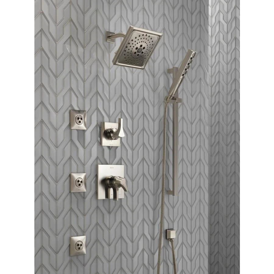 Delta Universal Showering Components Stainless 5-Spray Handheld Shower 1.75-GPM (6.6-LPM) 12 Delta Universal Showering Components Stainless 5-Spray Handheld Shower 1.75-GPM (6.6-LPM) - Image 10