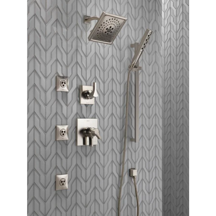 Delta Universal Showering Components Stainless 5-Spray Handheld Shower 1.75-GPM (6.6-LPM) 13 Delta Universal Showering Components Stainless 5-Spray Handheld Shower 1.75-GPM (6.6-LPM) - Image 11