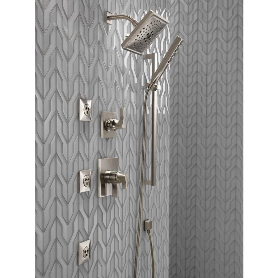 Delta Universal Showering Components Stainless 5-Spray Handheld Shower 1.75-GPM (6.6-LPM) 7 Delta Universal Showering Components Stainless 5-Spray Handheld Shower 1.75-GPM (6.6-LPM) - Image 5