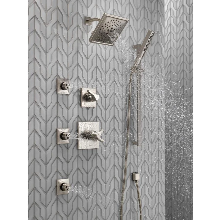 Delta Universal Showering Components Stainless 5-Spray Handheld Shower 1.75-GPM (6.6-LPM) 8 Delta Universal Showering Components Stainless 5-Spray Handheld Shower 1.75-GPM (6.6-LPM) - Image 6