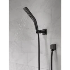 Delta Universal Showering Components Matte Black 3-Spray Handheld Shower 1.75-GPM (6.6-LPM) -Alliee Bath And Faucet Shop 034449844680 09207113 1800x1800