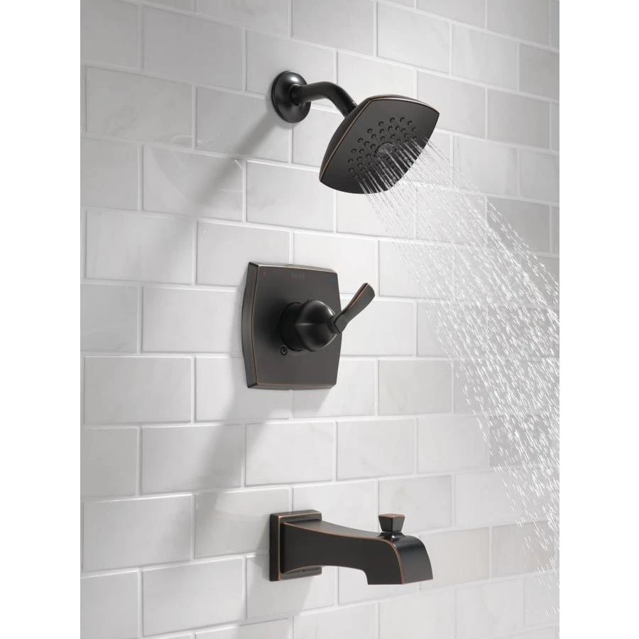 Delta Flynn Oil Rubbed Bronze 1-Handle Bathtub And Shower Faucet With Valve 3 Delta Flynn Oil Rubbed Bronze 1-Handle Bathtub And Shower Faucet With Valve