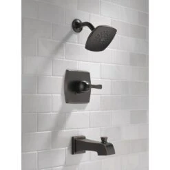 Delta Flynn Oil Rubbed Bronze 1-Handle Bathtub And Shower Faucet With Valve 11 Delta Flynn Oil Rubbed Bronze 1-Handle Bathtub And Shower Faucet With Valve -Alliee Bath And Faucet Shop 034449847742 08693226 1800x1800