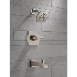Delta Flynn Stainless 1-Handle Bathtub And Shower Faucet With Valve -Alliee Bath And Faucet Shop 034449847759 08280417 1800x1800