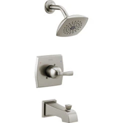 Delta Flynn Stainless 1-Handle Bathtub And Shower Faucet With Valve -Alliee Bath And Faucet Shop 034449847759xl 1800x1800