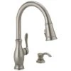 Delta Zalia Spotshield Stainless 1-Handle Deck Mount Pull-Down Handle/Lever Residential Kitchen Faucet (Deck Plate Included) -Alliee Bath And Faucet Shop 034449862349 1800x1800