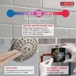 Delta Nura Venetian Bronze 1-Handle Bathtub And Shower Faucet With Valve -Alliee Bath And Faucet Shop 034449877992 09871922 1800x1800