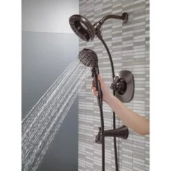 Delta Nura Venetian Bronze 1-Handle Bathtub And Shower Faucet With Valve -Alliee Bath And Faucet Shop 034449877992 09871924 1800x1800