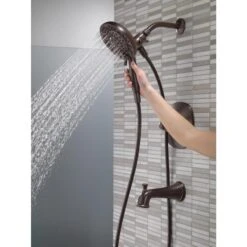 Delta Nura Venetian Bronze 1-Handle Bathtub And Shower Faucet With Valve -Alliee Bath And Faucet Shop 034449877992 09871925 1800x1800
