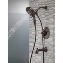Delta Nura Venetian Bronze 1-Handle Bathtub And Shower Faucet With Valve -Alliee Bath And Faucet Shop 034449877992 09871927 1800x1800