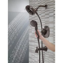 Delta Nura Venetian Bronze 1-Handle Bathtub And Shower Faucet With Valve -Alliee Bath And Faucet Shop 034449877992 12170823 1800x1800