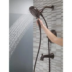 Delta Nura Venetian Bronze 1-Handle Bathtub And Shower Faucet With Valve -Alliee Bath And Faucet Shop 034449877992 12170825 1800x1800