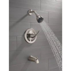 Delta Foundations Chrome 1-Handle Bathtub And Shower Faucet With Valve -Alliee Bath And Faucet Shop 034449878692 09886069 1800x1800