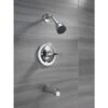 Delta Foundations Chrome 1-Handle Bathtub And Shower Faucet With Valve -Alliee Bath And Faucet Shop 034449878715 12084569 1800x1800