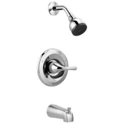 Delta Foundations Chrome 1-Handle Bathtub And Shower Faucet With Valve -Alliee Bath And Faucet Shop 034449878715xl 1800x1800