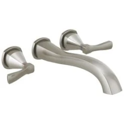 Valspar Delta Stryke Stainless 2-Handle Residential Wall Mount Bathtub Faucet