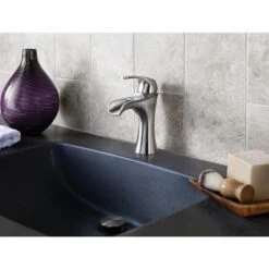Pfister Jaida Brushed Nickel 1-handle Single Hole/4-in Centerset WaterSense Bathroom Sink Faucet With Drain -Alliee Bath And Faucet Shop 038877604090 07800022 1800x1800